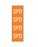 Key Surgical - Pre-Printed Label Multipurpose Label Orange SPD White Patterned 8-1/2 X 11 Inch - T-614-17