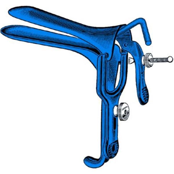 Sklar Instruments Speculum Vaginal Graves 4X1-1/4" Medium Blue Stainless Steel Ea - 91-5022