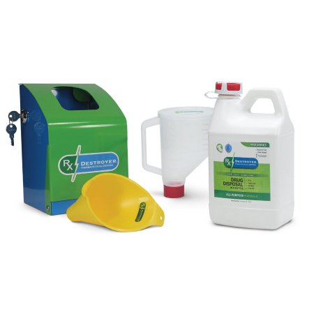 Rx Destroyer Starter Kits - Drug Disposal Starter Kit 10 lbs. Carton Weight - C2R Global Manufacturing - RX64PROLCKBXK