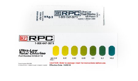 Ultra-Low - Chlorine Test Strip 0 to 0.2 ppm For Testing Low Levels of Chlorine and Chloramines (TC) in Water - NC0887716
