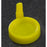 Globe Scientific Snap Cap Polyethylene Yellow W/Sanitary Grip 500/Pk, 3 Ea/Ca - 113137