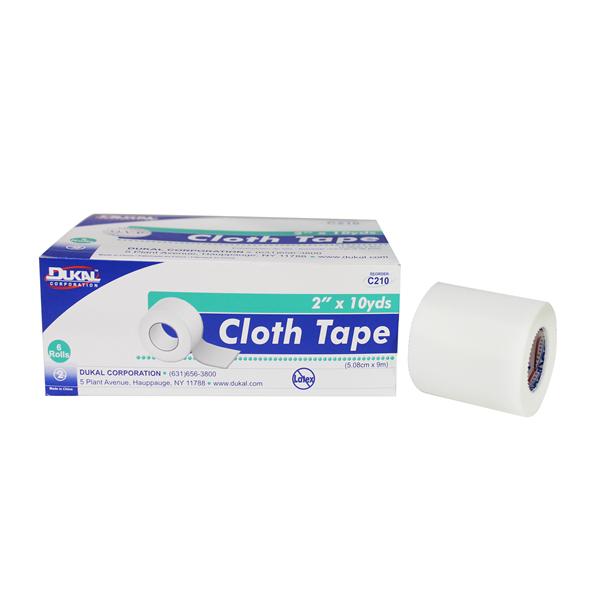 Dukal Corporation Tape Surgical Cloth 2"X10Yd Adhesive White 6/Box - C210