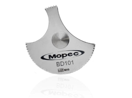 Mopec - Autopsy Saw Blade Large Section Blade 2-1/2 Inch Diameter Stainless Steel NonSterile Reusable - Mortech Manufacturing Company - BD101