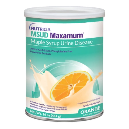 MSUD Maxamum - MSUD Oral Supplement / Tube Feeding Formula Orange Flavor 16 oz. Can Powder - Nutricia North America - 175749