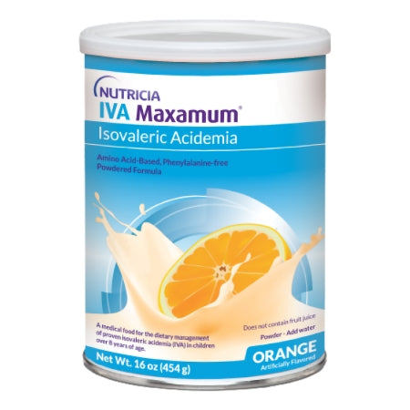 IVA Maximum - Isovaleric Acidemia (IVA) Oral Supplement / Tube Feeding Formula Orange Flavor 16 oz. Can Powder - Nutricia North America - 175752