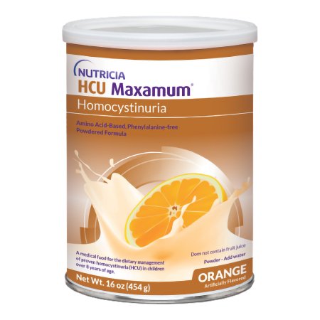 HCU Maxamum - Homocystinuria Oral Supplement / Tube Feeding Formula Orange Flavor 16 oz. Can Powder - Nutricia North America - 175750