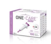 One Care - Lancet Saftely Lancet Needle 1.2 mm 30 Gauge Push Button - Links Medical - OC-L100-30