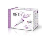One Care - Lancet Saftely Lancet Needle 1.2 mm 30 Gauge Push Button - OC-L100-30