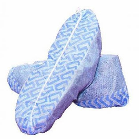 Carter-Health Disposables - Shoe Cover One Size Fits Most Shoe High Nonskid Sole Blue NonSterile - CH8001