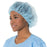 Carter-Health Disposables - Bouffant Cap One Size Fits Most Blue Elastic Closure - CH6001