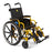 Medline - Wheelchair Dual Axle Desk Length Arm Swing-Away Elevating Legrest Black Upholstery 14 Inch Seat Width Pediatric 250 lbs. Weight Capacity - MDS806140PD