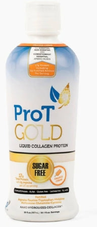 ProT Gold - Oral Protein Supplement Orange Creme Ready to Use 30 oz. Bottle - Op2 Labs - OPPTCPLPRGOC3001OZ