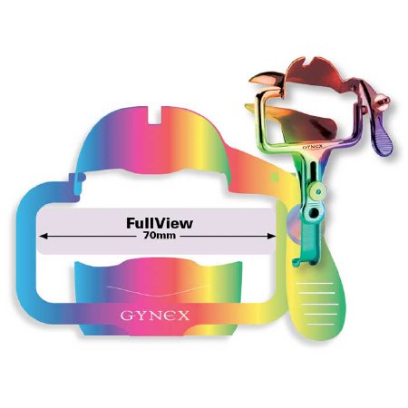 Gynex FullView - Vaginal Speculum Graves NonSterile Surgical Grade Titanium Coated Stainless Steel Large Reusable Without Light Source Capability - Gynex - TT0655