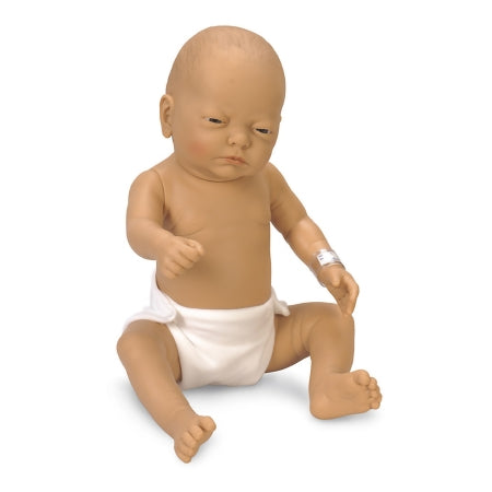 Nasco - Newborn Manikin Full Body / Light Skin Tone Female Newborn 5 lbs. Fabric / Vinyl - SB17157
