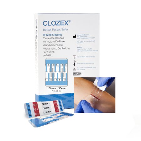 Clozex - Skin Closure Device 4 X 2 Inch Inerlaced Closure Strip Clear - Clozex Medical - CL10100L