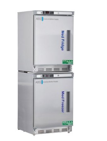 ABS - Refrigerator / Freezer Pharmaceutical 9 cu.ft. 2 Solid Swing Doors Cycle Defrost / Manual Defrost - Horizon Scientific - ABT-HC-RFC9SS