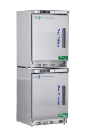 ABS - Refrigerator / Freezer Pharmaceutical 9 cu.ft. 2 Solid Swing Doors Cycle Defrost / Manual Defrost - ABT-HC-RFC9SS