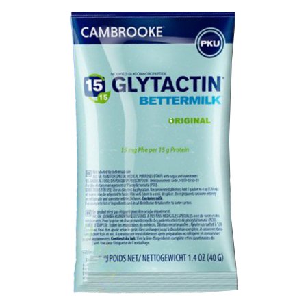 Glytactin BetterMilk - PKU Oral Supplement Original Flavor 1.4 oz. Individual Packet Powder - 35001