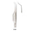 Miltex-Integra Forcep Gill Hess Iris 2-3/4" Forward .5Mm 1X2 Teeth Stainless Steel Ea - 18-830