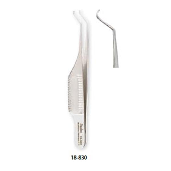 Miltex-Integra Forcep Gill Hess Iris 2-3/4" Forward .5Mm 1X2 Teeth Stainless Steel Ea - 18-830