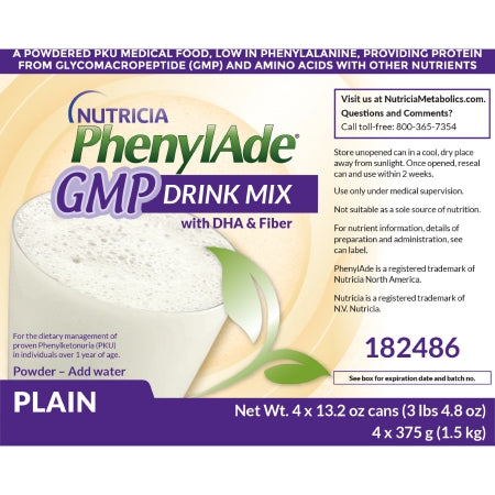 PhenylAde GMP - PKU Oral Supplement Plain 13.2 oz. Can Powder - Nutricia North America - 182486