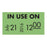 Market Lab - Pre-Printed Label Advisory Label Green Paper In Use On Black Dated 0.43 X 0.78 Inch - 6609