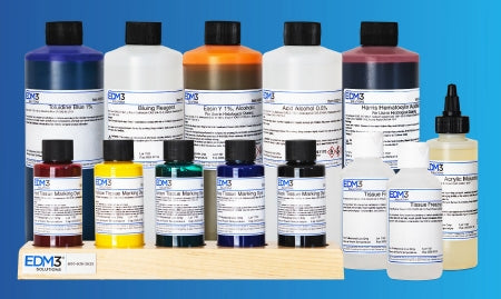 EDM3 - Mohs Stain Kit 5 X 16 oz., 2 X 8 oz., 7 X 4 oz., 5 X 2 oz. - 402001
