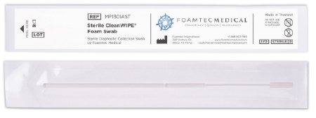CleanWIPE - Nasopharyngeal Collection Swab 6-1/4 Inch Length Sterile - Foamtec International - MP1301AST