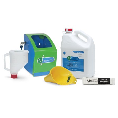 Rx Destroyer Starter Kits - Drug Disposal Starter Kit 12 lbs. Carton Weight - RX1.0PROLIQLCKBXK