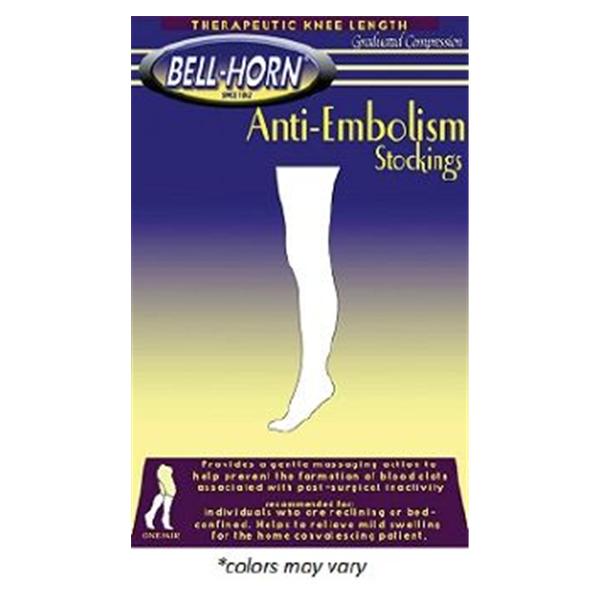 DJO Stocking Anti-Embolism Bell-Horn Thigh High Closed Toe Sm Unsx 29-31" Blk 1/Pr - 11310S
