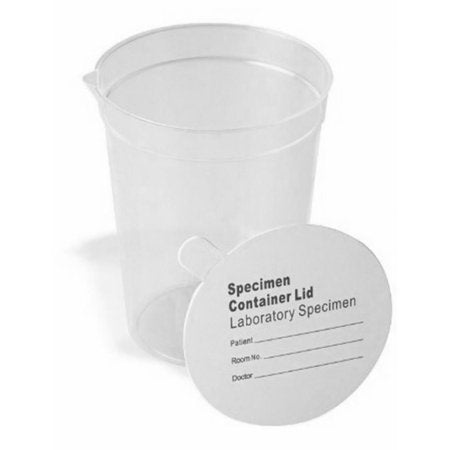 Medline - Paper Lid Patient Information Legend For 6.5 oz. Specimen Collection Cup - DLS5929