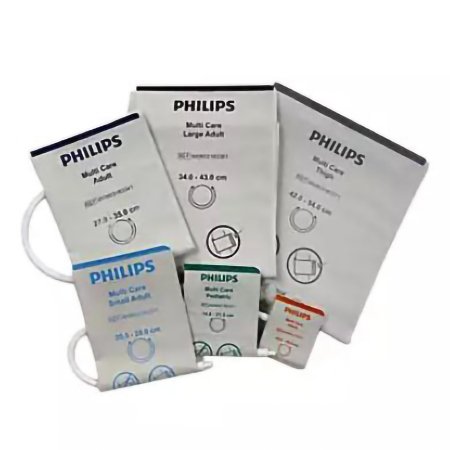 Philips - Blood Pressure Cuff Adult / Child Arm Multi Cuff Sizes Up to 58.4 cm Vinly - 989803183361