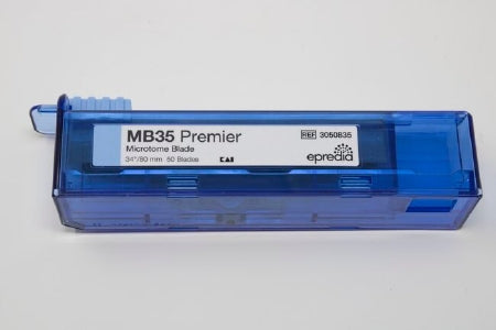 MB35 Premier - Microtome Blade Low Profile, Disposable, 35° Cutting Angle, 0.25 mm Thickness For use wuth Microtomes and Cryostats in the Preparation of Pathology Specimens - Fisher Scientific - 3050835