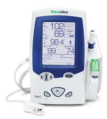 Welch Allyn - Refurbished Patient Monitor Spot NIBP, SpO2, Temperature Battery Operated - The Alternative Source Medical - WALXI45NTO