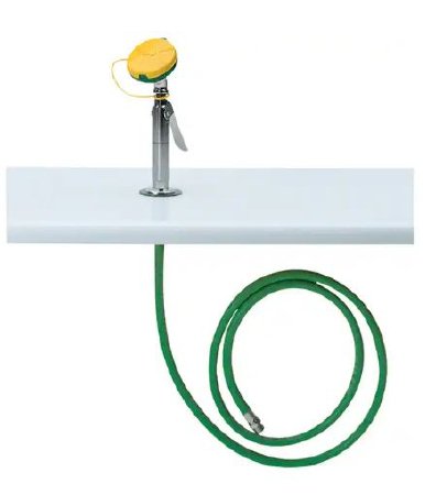 Axion - Deck Mount Eye / Face Wash 8 X 10-3/4 Inch Universal Emergency Sign, Counter-Mounted, 8 Foot Swivel Hose, 250 PSI Pressure Rating For Eye / Face Wash - 8904