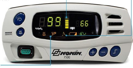 Nonin 7500 - Pulse Oximeter Battery Operated - Nonin Medical - 7500-0301