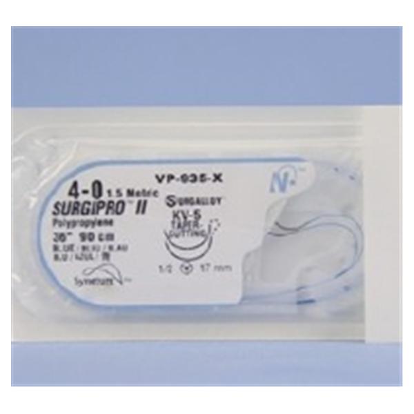 Medtronic MITG-Covidien Suture 4-0 Pp Kv-5/Kv-5 Surgipro Ii Blue 36" Double Arm Monofilament 36/Ca - VP935X