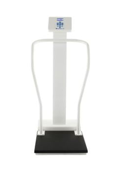 Health O Meter - Floor Scale with Handrail Digital Display 454 kg Capacity Battery Operated - 3105KG-AM