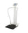 Health O Meter - Floor Scale with Handrail Digital Display 1000 lb / 454 Kg Capacity White Battery Operated - 3105KL-AM-BT