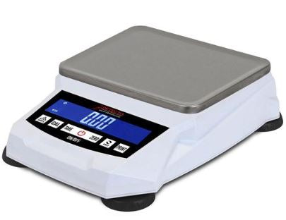 Detecto - Food / Lab Scale LCD Display 3000 Gram Capacity White AC Power / Battery Operated - Detecto Scale - 420-3000