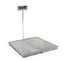 Detecto - Wheelchair Scale with Handrail LCD Display 1000 lbs. / 450 kg Capacity Silver Battery Operated - ID-4836SH-855RMP