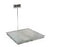 Detecto - Wheelchair Scale with Handrail LCD Display 1000 lbs. / 450 kg Capacity Silver Battery Operated - ID-4836SH-855RMP