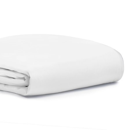 Centium Satin - Duvet Cover 102 W X 102 L Inch Cotton 65% / Polyester 35% White - Standard Textile - 30845900