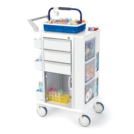 InSight - Phlebotomy Cart Insight Aluminum 25-3/4 X 19 X 42 Inch White - ML101878