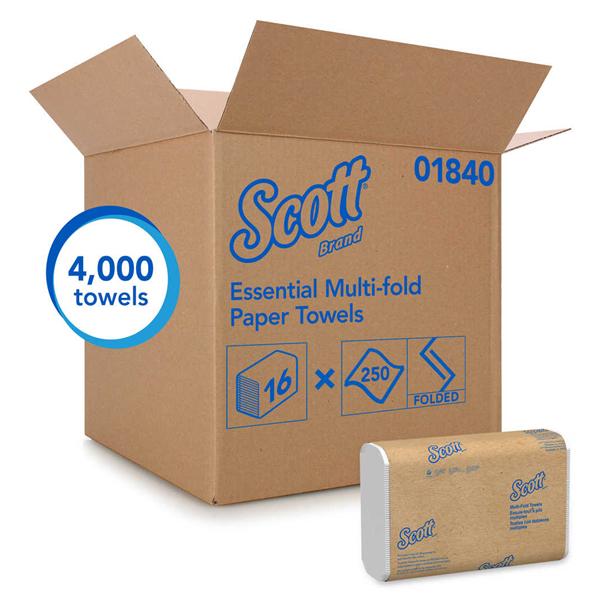 Kimberly Clark Professional Towel Scott Multifold White 9.2 In X 9.4 In 4000/Ca - 1840
