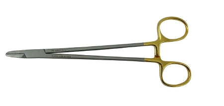 Classic Plus - Needle Holder 8 Inch Length Straight Serrated Tip Finger Ring Handle - Symmetry Surgical - 36-2018