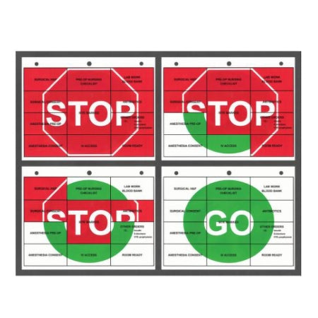 Sharn - Pre-Printed Label Advisory Label Red / Green Stop / Go White Caution - SH19993