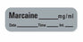 pdc - Drug Label PDC Anesthesia Label Marcaine____mg/ml Date_Time_Int Gray 1/2 X 1-1/2 Inch - Precision Dynamics - LAN-64