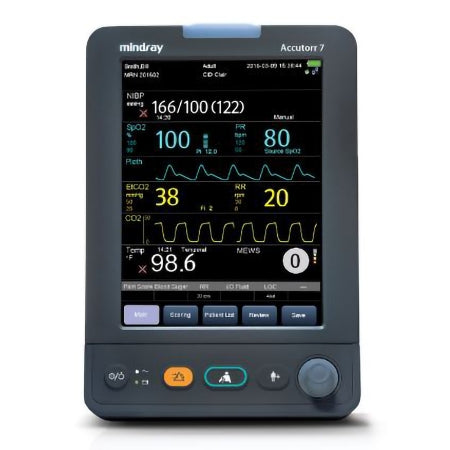 Accutorr 7 - Vital Signs Monitor Spot CO2, NIBP, SpO2, Temperature Battery Operated - 121-001692-00