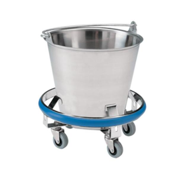 Pedigo Products. Bucket Kick Stainless Steel 3Gal No Lid Electro-Polished Silver Round Ea - P-1020-SS